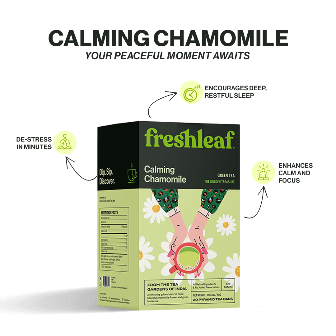 Calming Chamomile | 20 Tea Bags | Green Tea