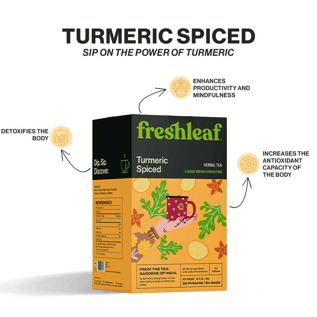 Turmeric Spiced | 20 Tea Bags | Herbal Tea